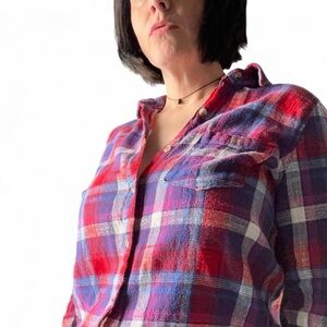 Aero Multicolor Plaid Button-Up Shirt